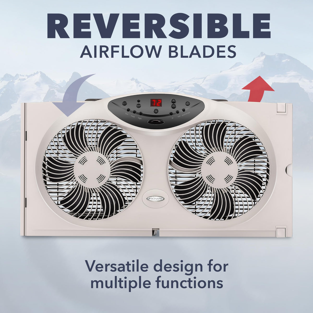 Window Fan with Reversible Airflow Blades, 3-Speed L5187