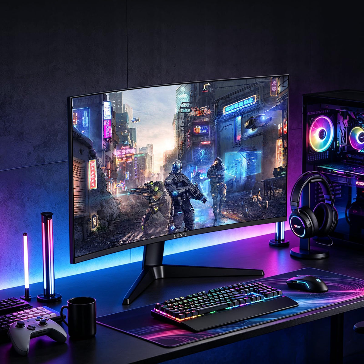 27 Inch 1440P 240Hz Curved Gaming Monitor A345