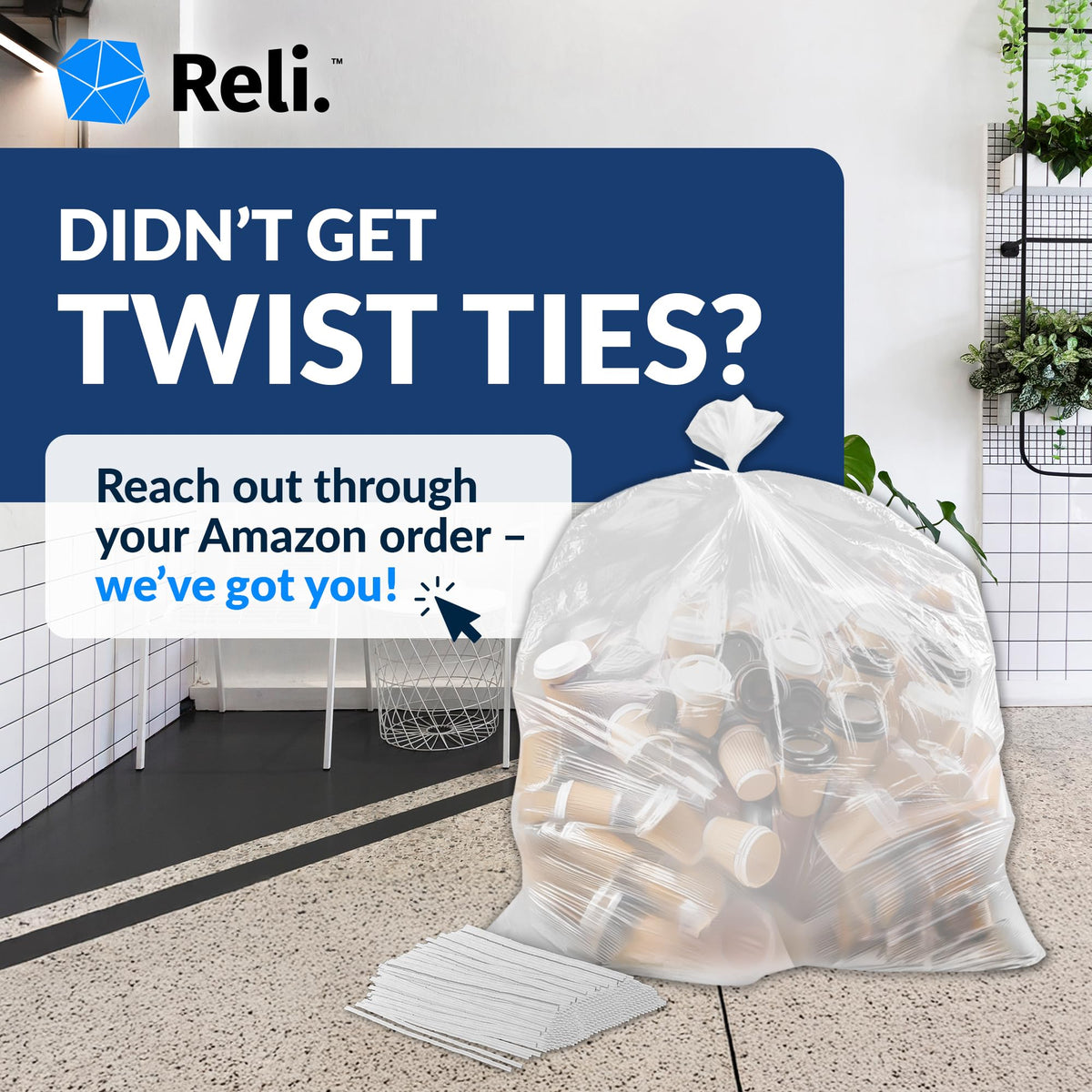 95 Gallon Heavy Duty Trash Bags O1249