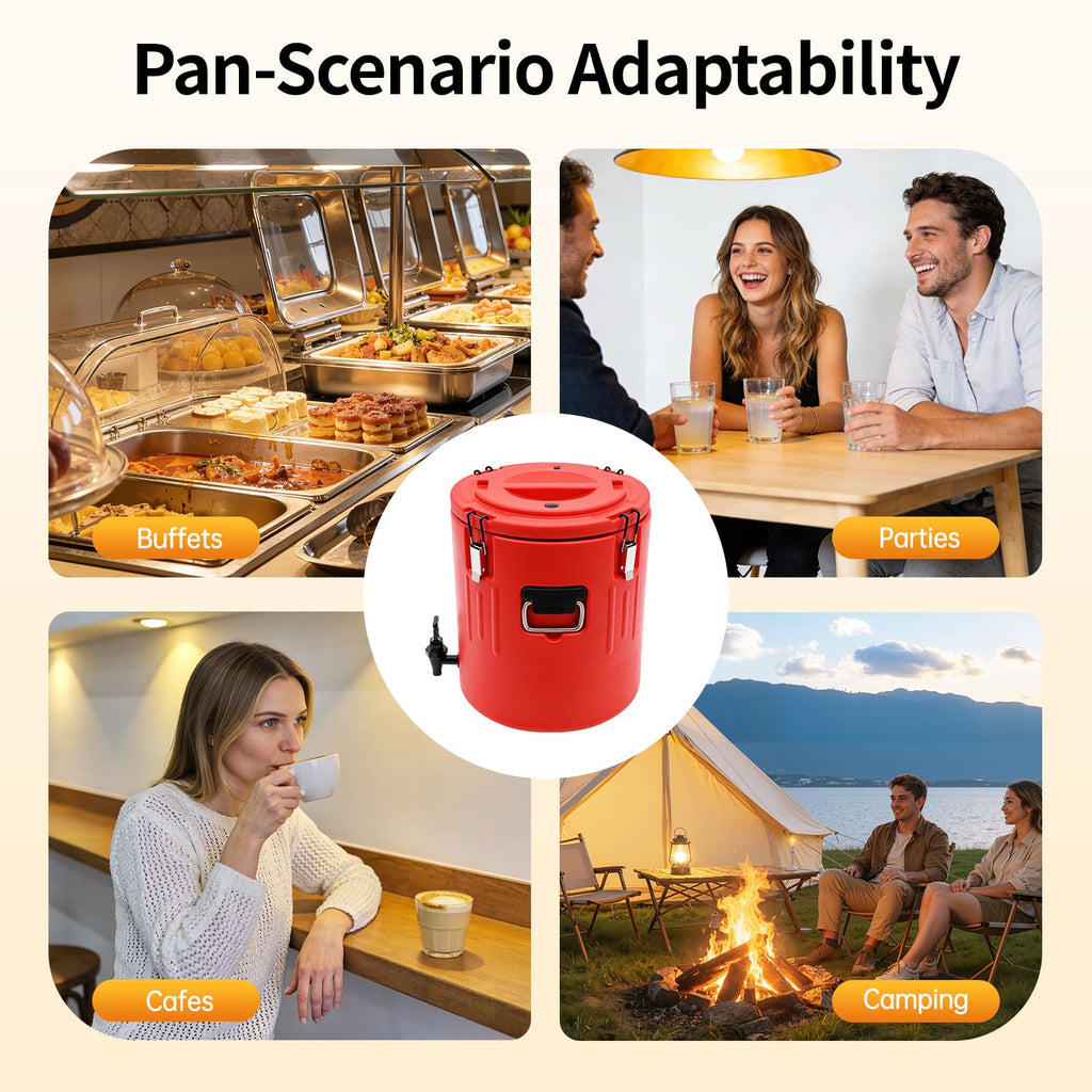 40L Stainless Steel Insulated Drink Dispenser with Faucet A62355