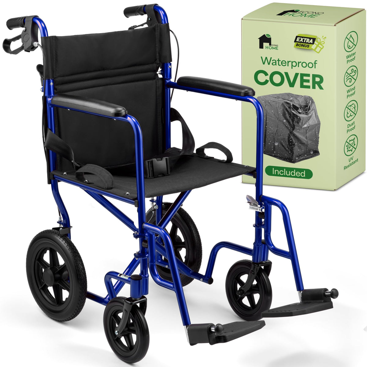 Lightweight Folding Wheelchair with Hand Brakes L5473