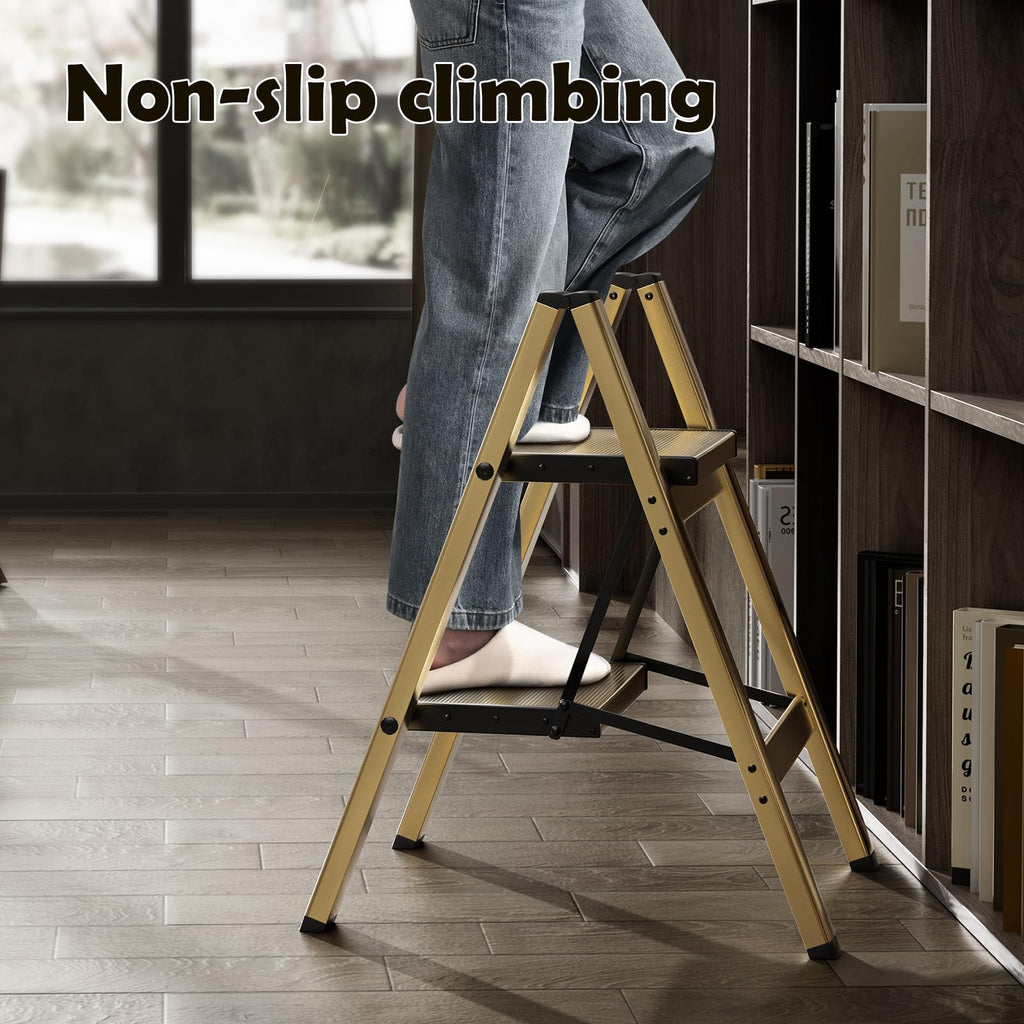 2 Step Aluminum Foldable Step Stool H308032