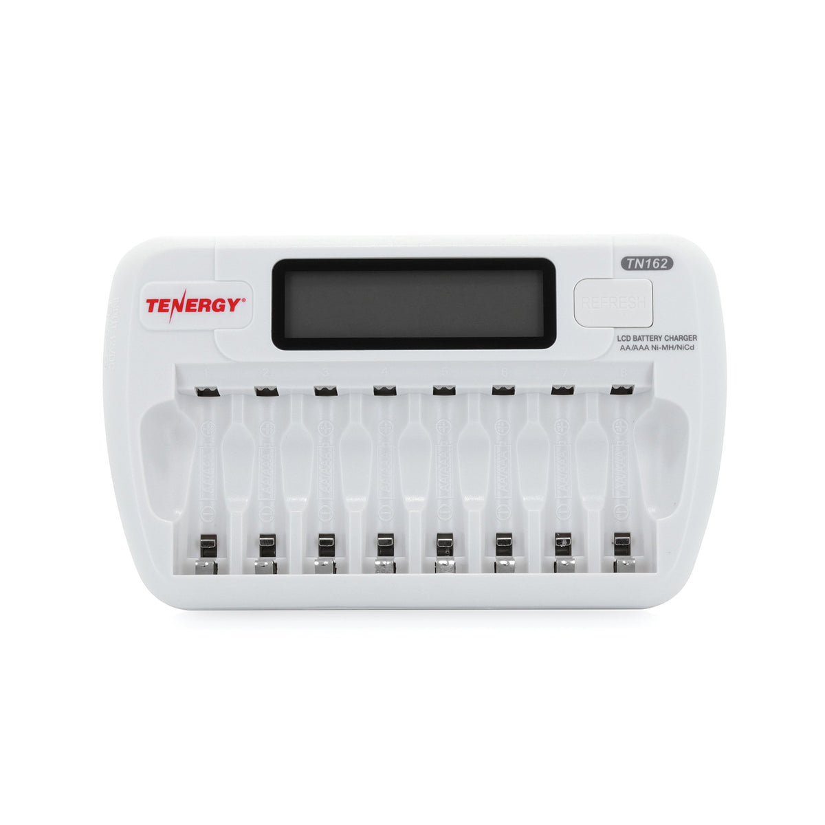 8-Bay Smart LCD Battery Charger for AA/AAA NiMH/NiCd Batteries Z742
