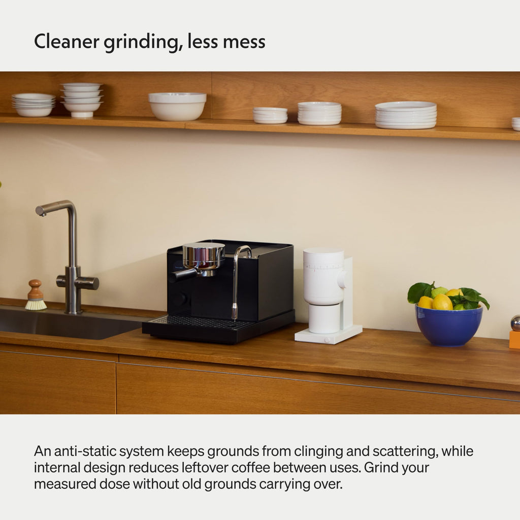 Electric Conical Burr Coffee Grinder, 48 mm Burrs, Black Y368