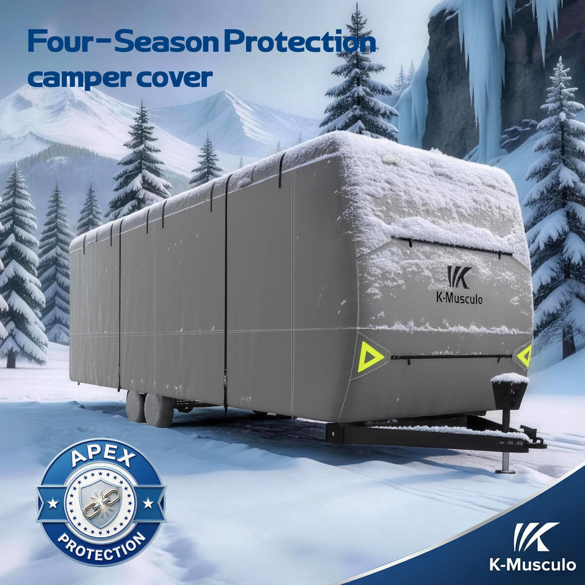 Heavy Duty Windproof Waterproof RV Cover Q895925