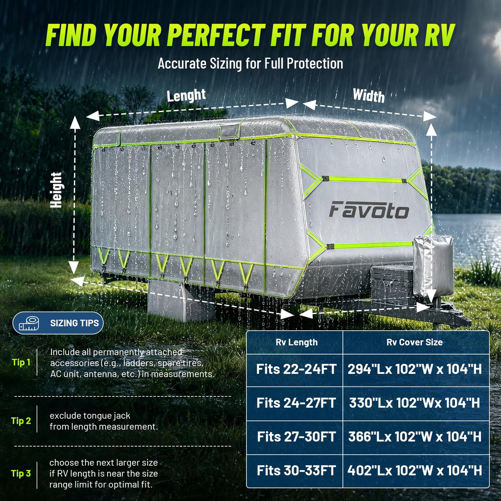 22-24 ft Travel Trailer Cover U468