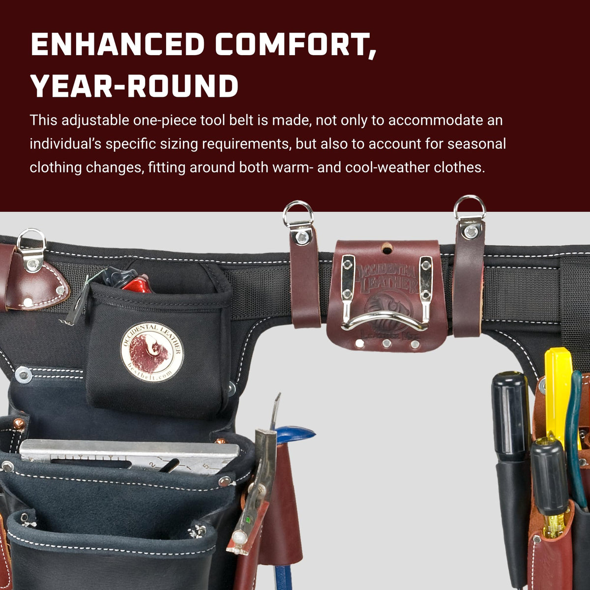 Leather Electrician Tool Set with 31 Pockets Q723