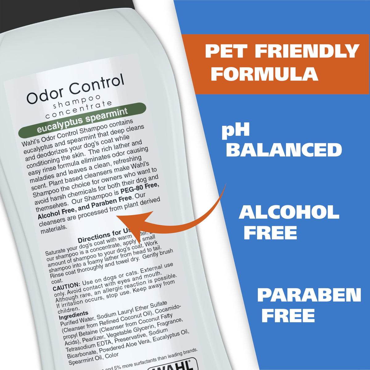 Eucalyptus Spearmint Odor Control Dog Shampoo 24 Oz B35275