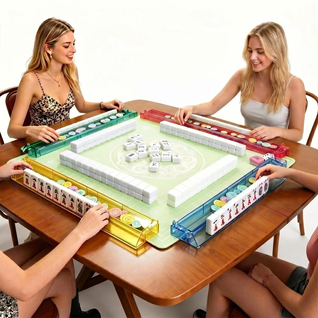 American Mahjong Set with Mat and Racks H52312