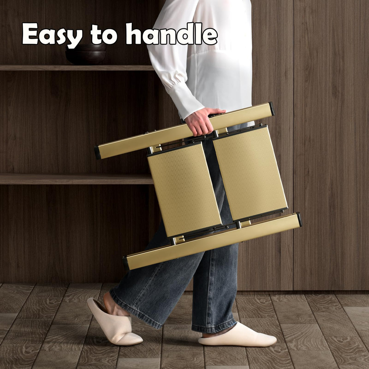 2 Step Aluminum Foldable Step Stool H308032
