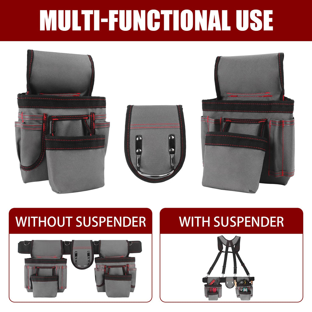Heavy Duty 22 Pockets Adjustable Tool Belt J6514