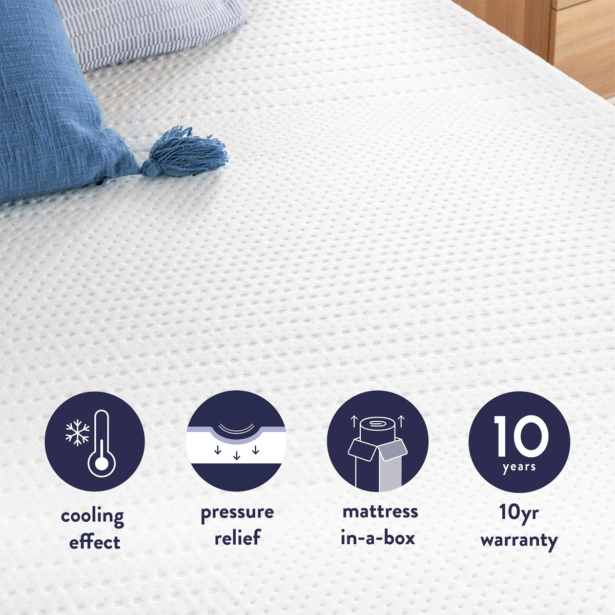 5 Inch Twin Cooling Gel Memory Foam Mattress G41188