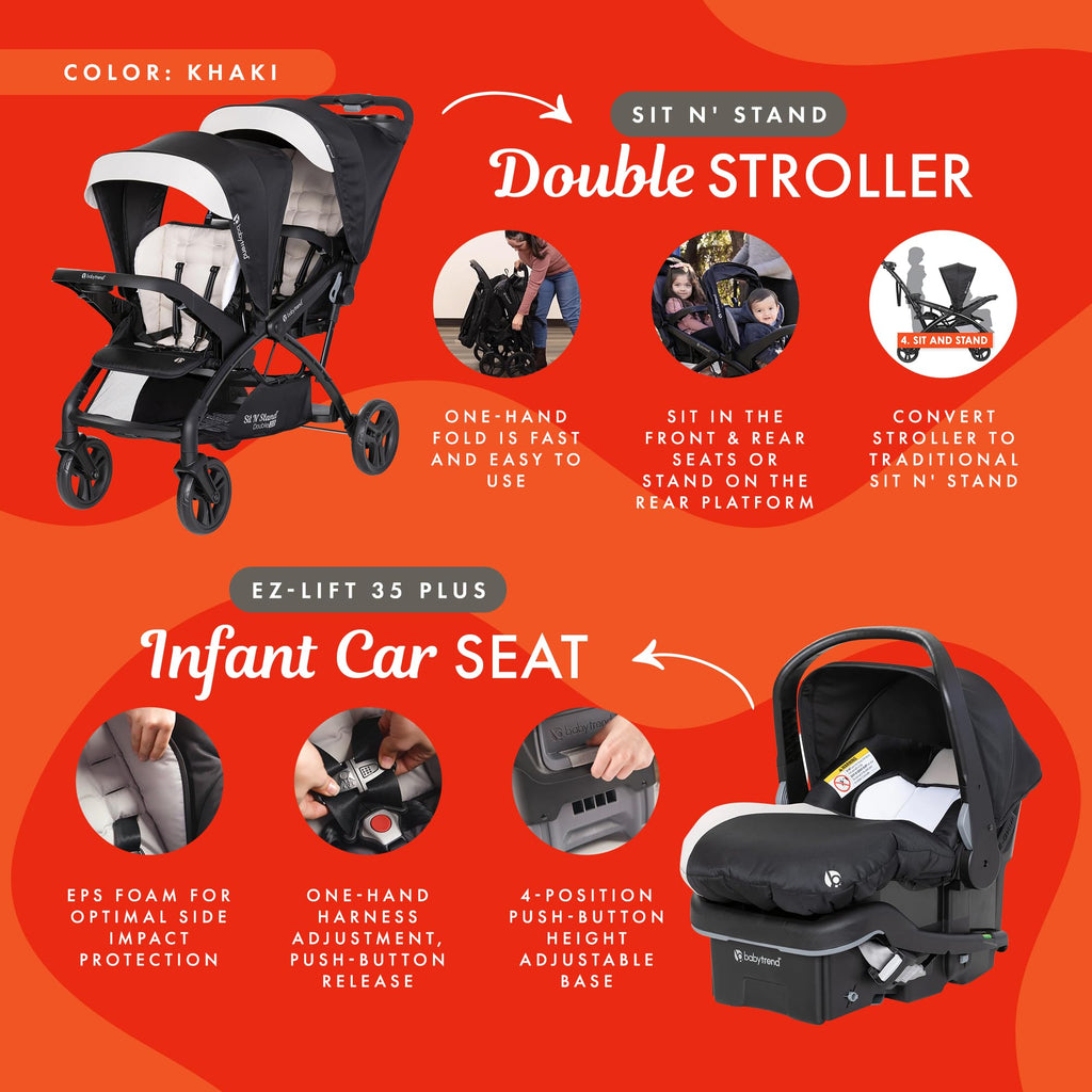 Double Stroller & Car Seat O445747