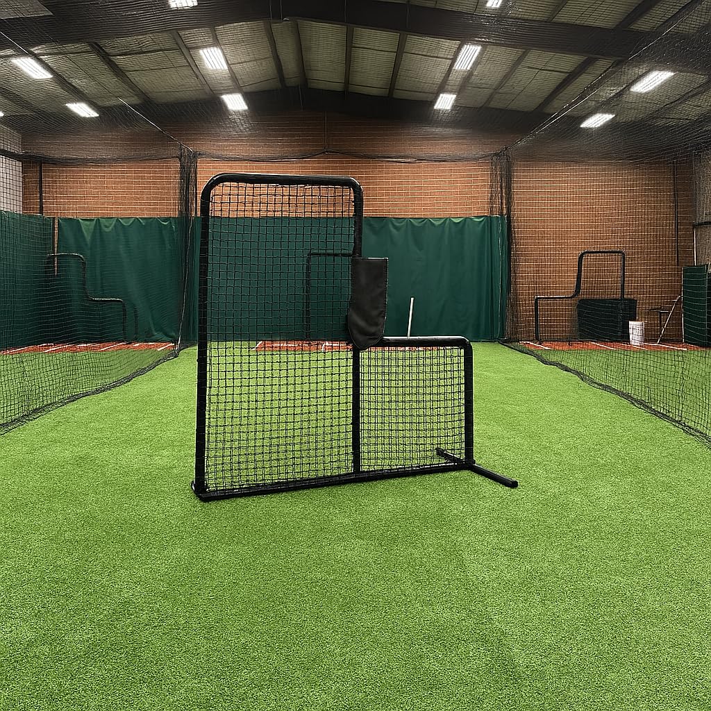 Heavy-Duty Aluminum Baseball & Softball Pitching Protection Screen U485640