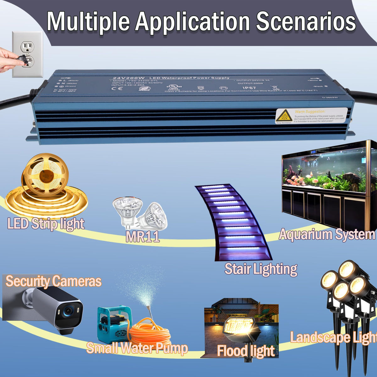24V 200W UL Listed LED Power Supply O338