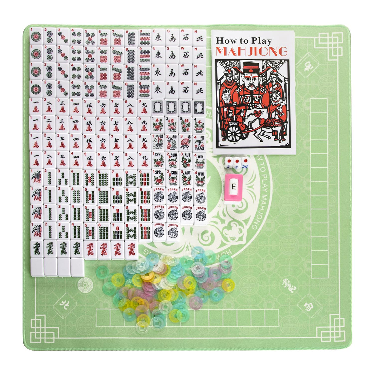 American Mahjong Set with Mat and Racks H52312