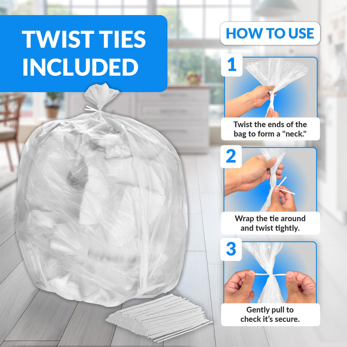 95 Gallon Heavy Duty Trash Bags O1249