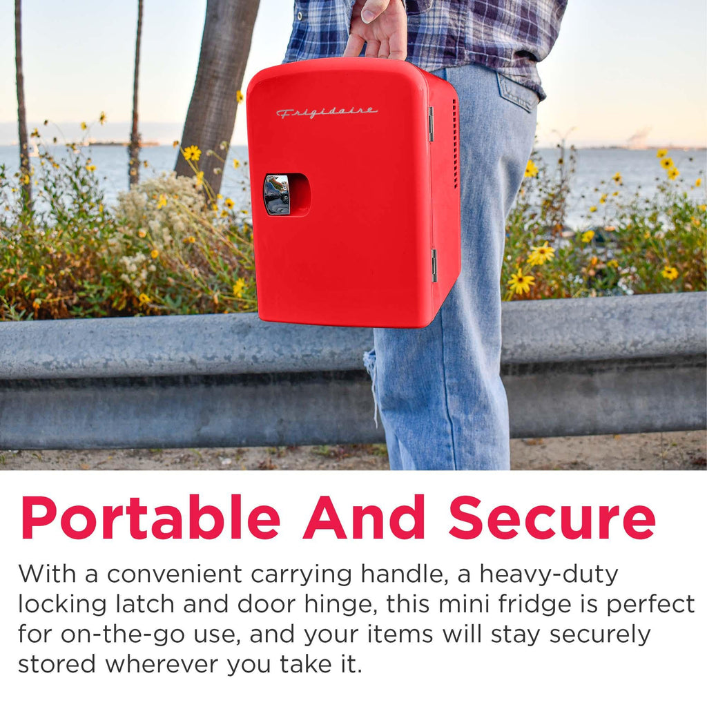 Portable Mini Fridge Cooler, 4 Liter, Red V571