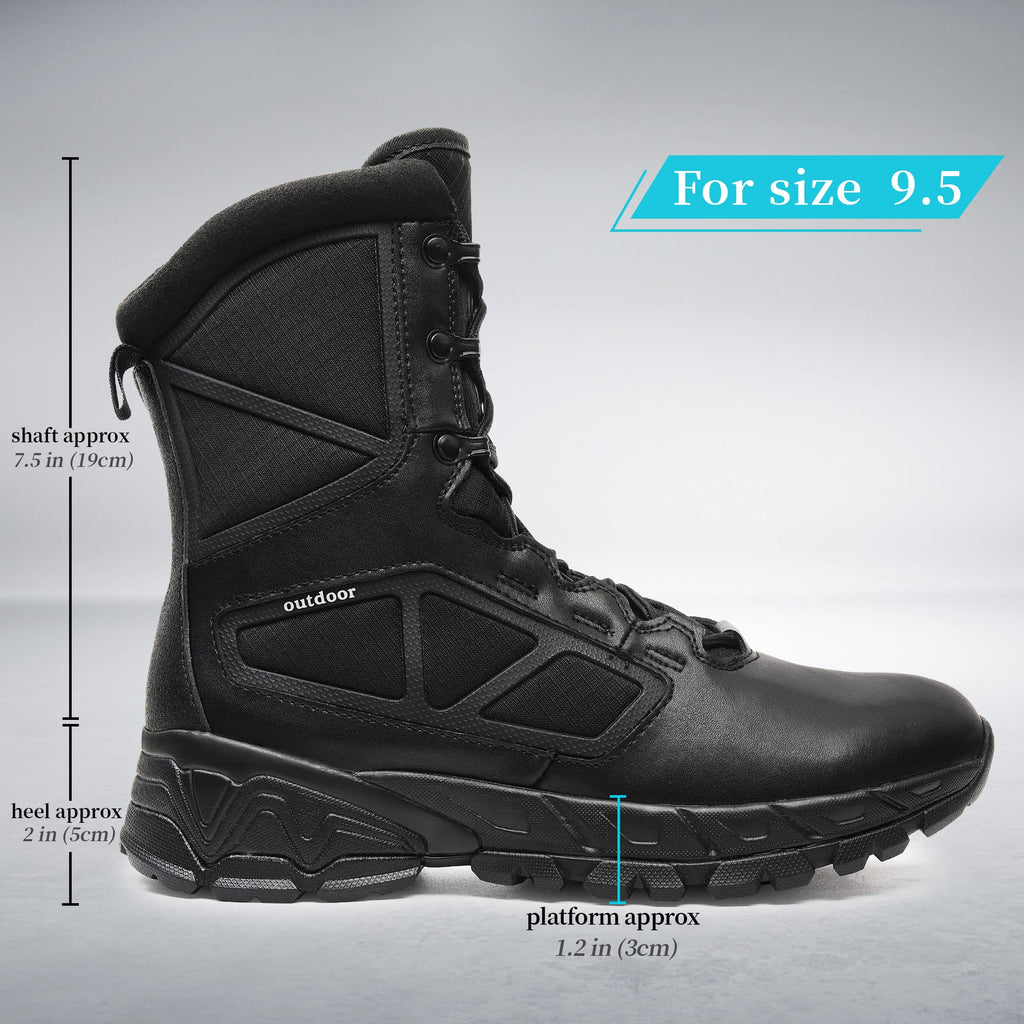Lightweight Side Zipper Tactical Work Boots L3284
