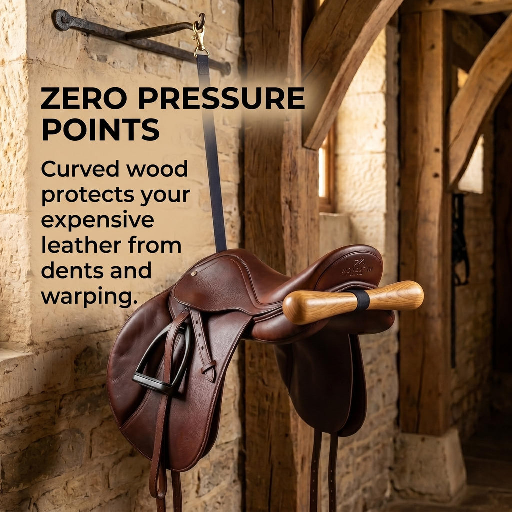 Portable Wood Saddle Rack A52693