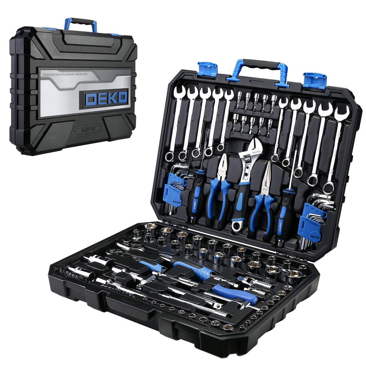 118 Piece Tool Kit Socket Wrench H981