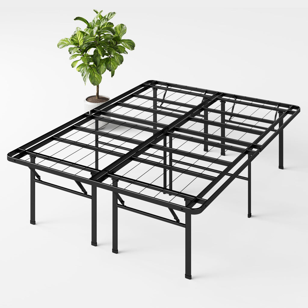 Queen Black Platform Bed Frame L639