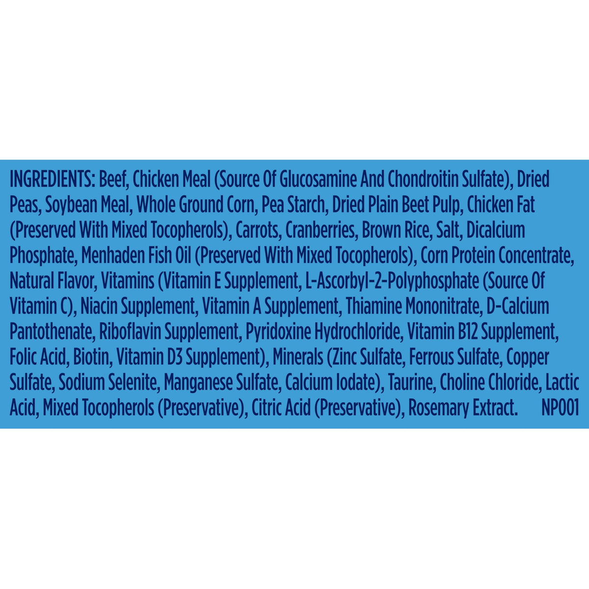Large Breed Dry Dog Food with Beef 40 lb Bag N74244
