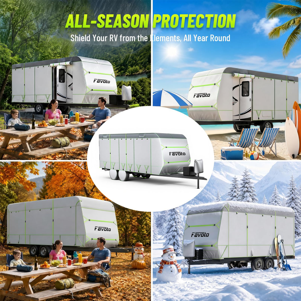 22-24 ft Travel Trailer Cover U468
