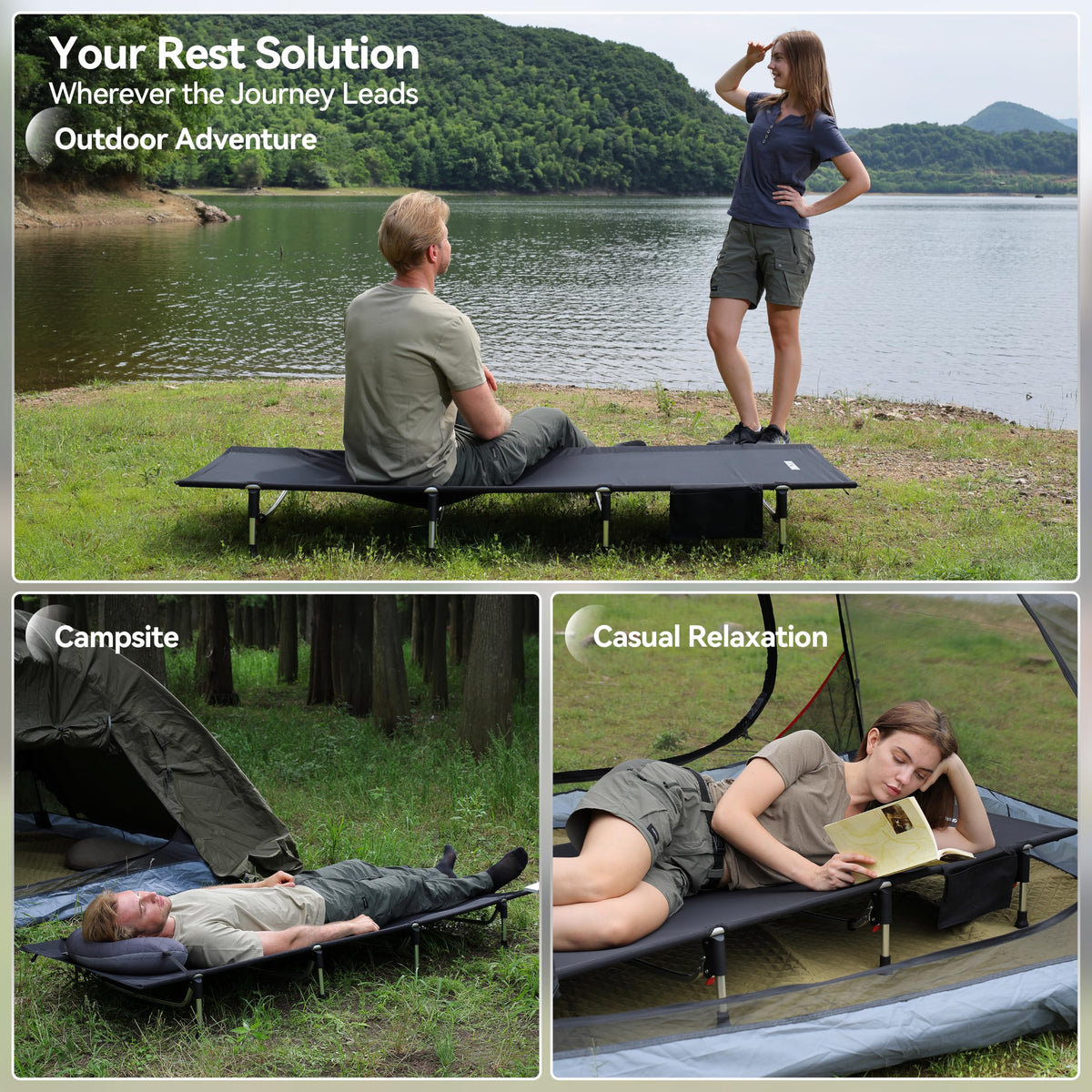 Lightweight Folding Camping Cot Bed N7213