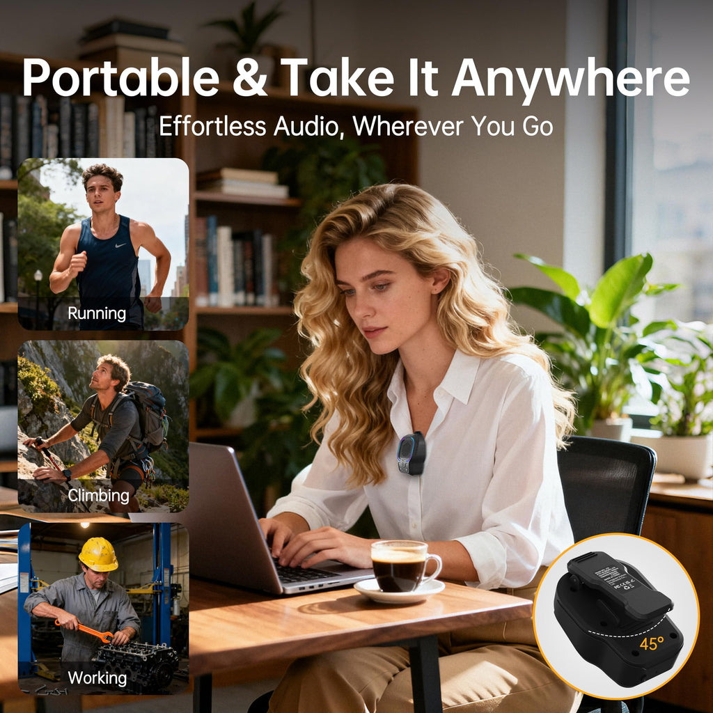 Black Magnetic Clip-on Portable Bluetooth Speaker P575
