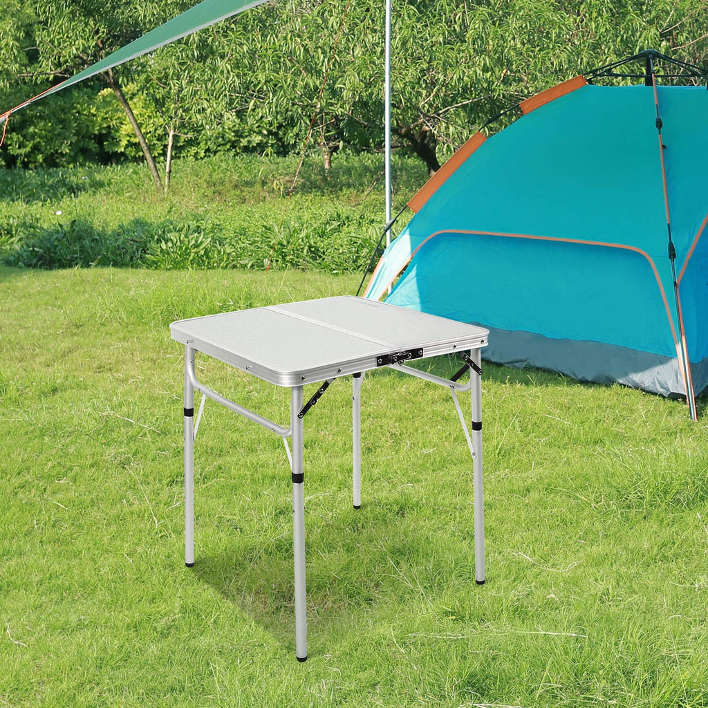 Small Square Folding Aluminum Camping Table H654299