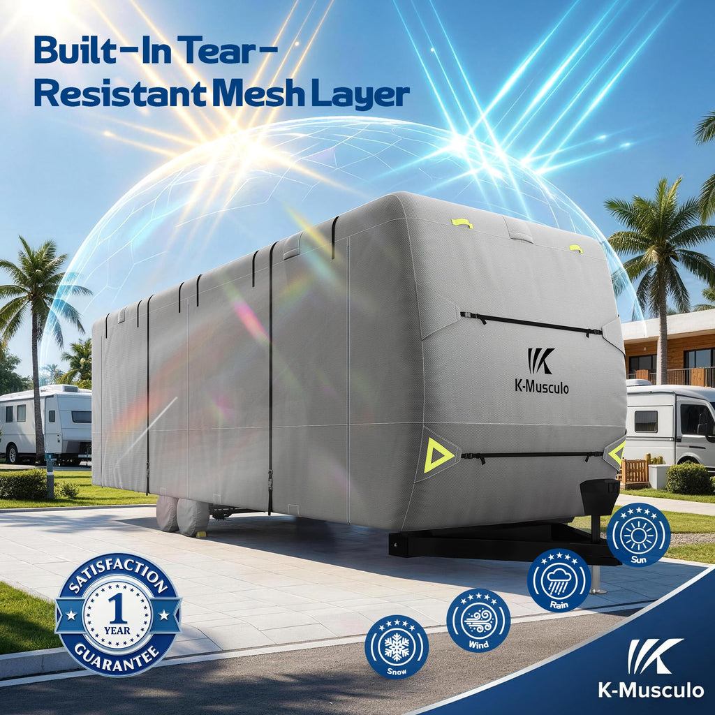 Heavy Duty Windproof Waterproof RV Cover Q895925