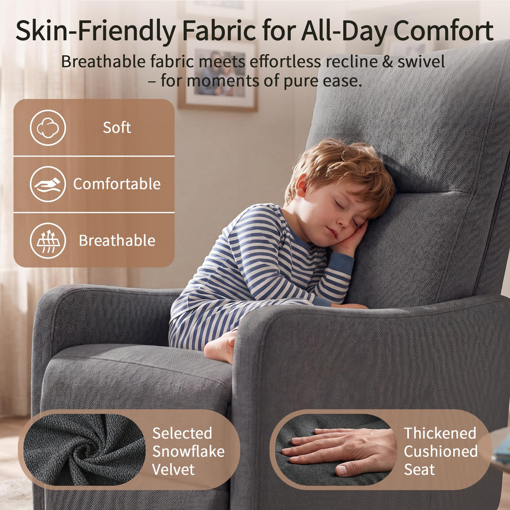 Small Power Swivel Rocker Recliner Chair G90155