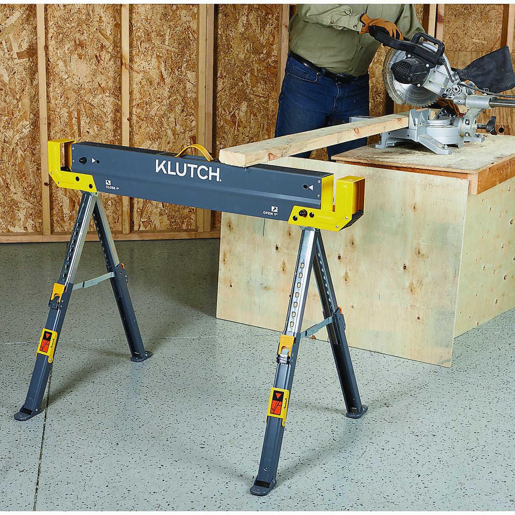 32in. Adjustable Steel Sawhorse 1300-Lb. Capacity F43840