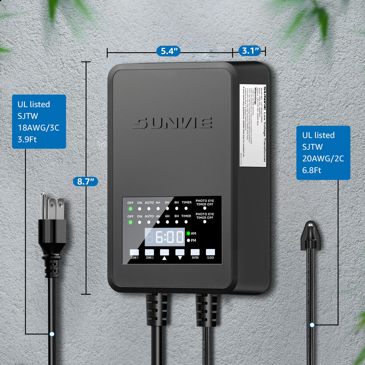 250FT 16/2 Low Voltage Wire and 200W Landscape Transformer U270