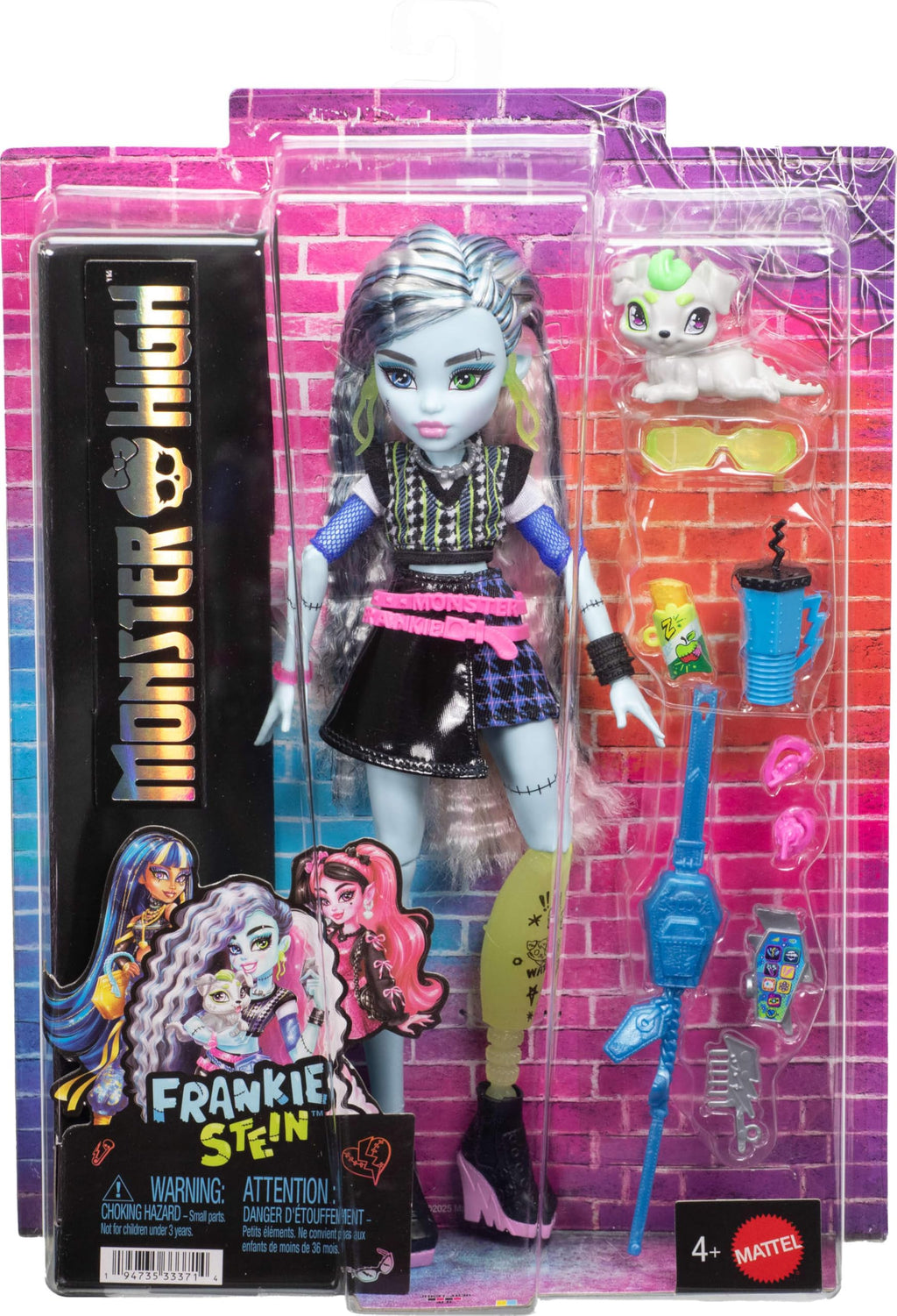 Frankie Stein Doll with Pet Dog L898