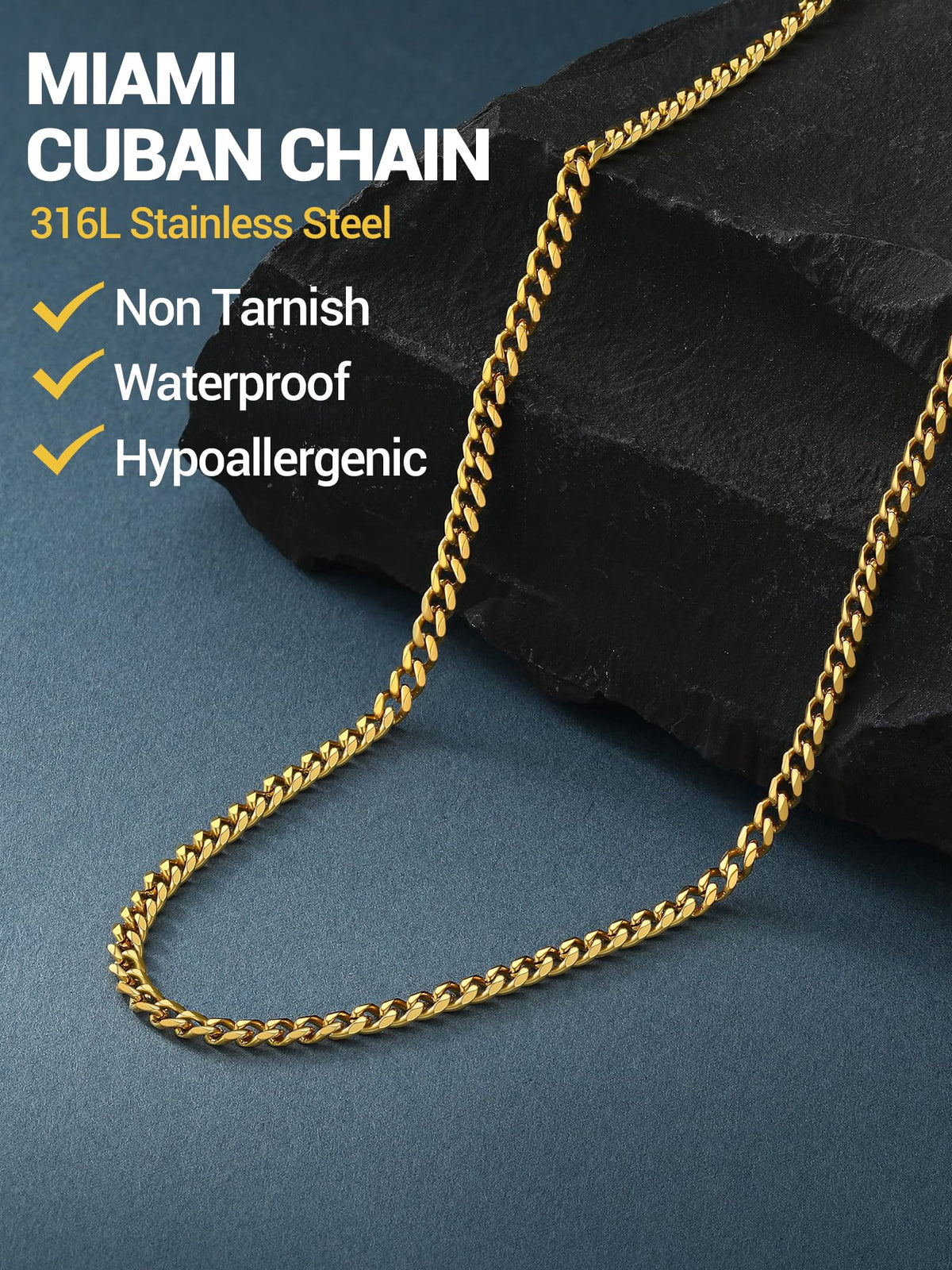 Cuban Chain Necklace 316L Stainless Steel C27063