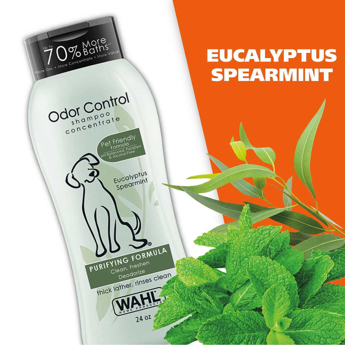 Eucalyptus Spearmint Odor Control Dog Shampoo 24 Oz B35275